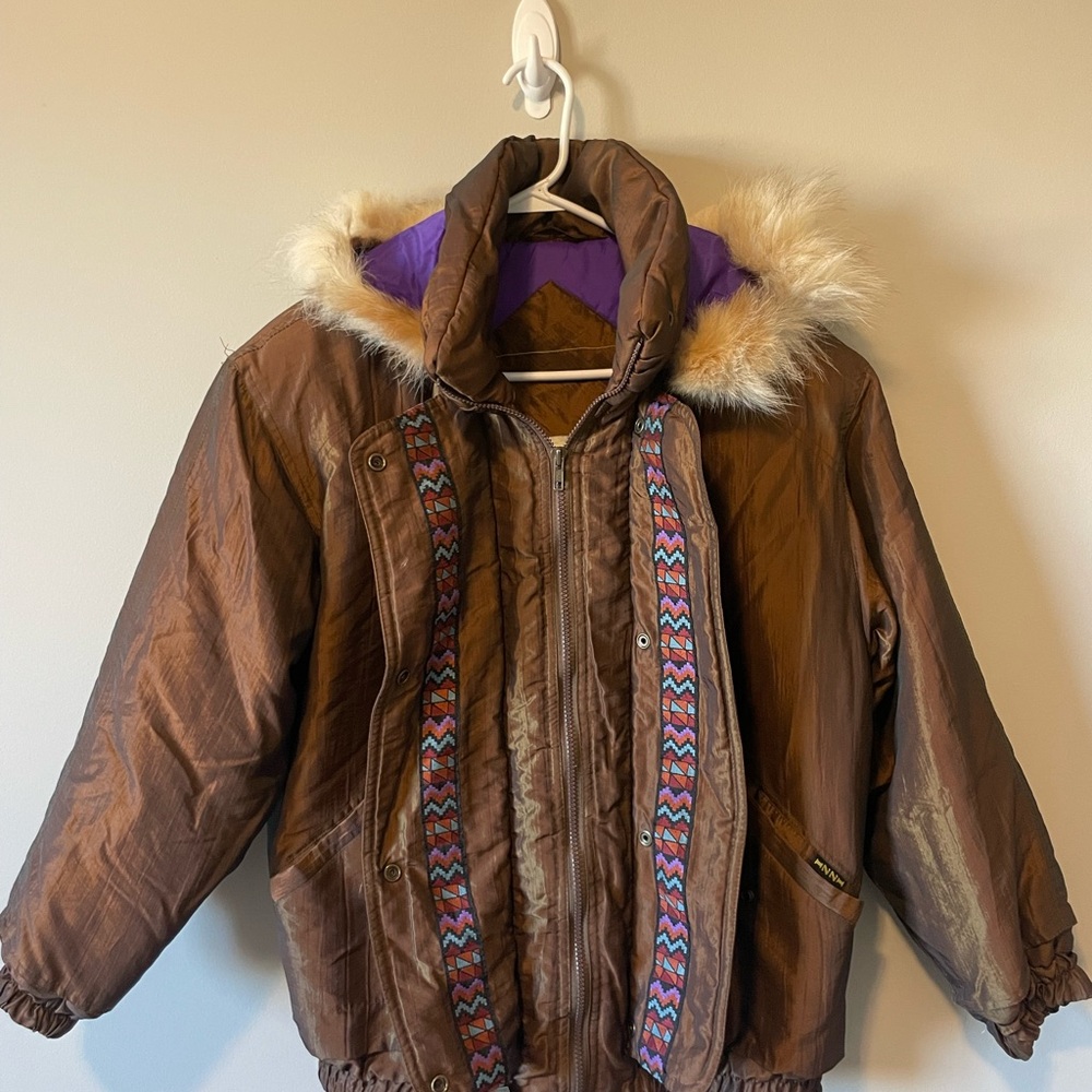 Vintage Izzi Metallic Winter Coat